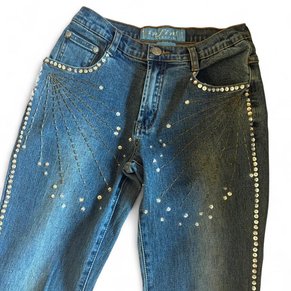 Y2k Sequin & Beaded Jeans